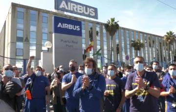 Las protestas de los trabajadores de Airbus-Puerto Real a las puertas de la factoría podrían retomarse en fechas próximas