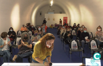 Lorena Garrón durante las jornadas.