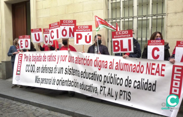 Concentración en delegación.