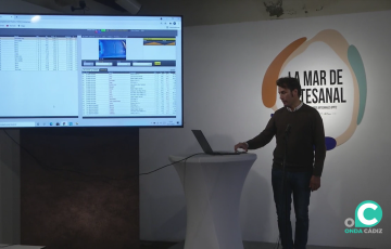 Durante la presentación.