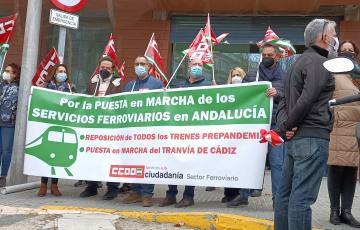 Concentración en delegación.