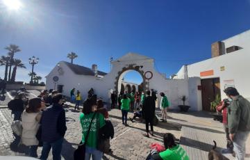 Un pequeño grupo se ha manifestado en la jornada del sábado