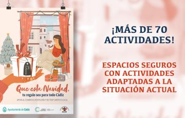 Cartel de la programación de Navidad