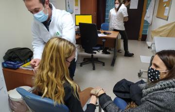 Primera tarde de vacunaciones a menores de 12 años