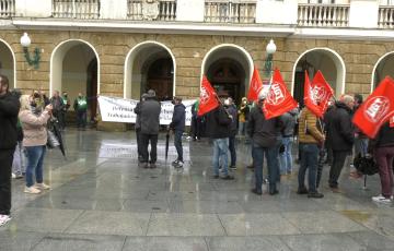 Concentración de vigilantes de seguridad privada 