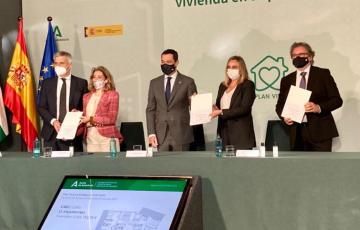 Momento de la firma.