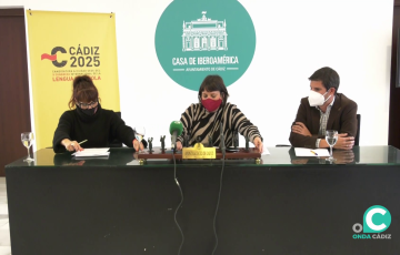 Durante la presentación.