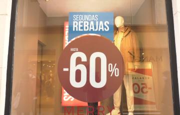 Escaparate de rebajas 