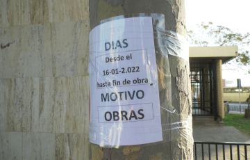 Las obras en la plaza España.