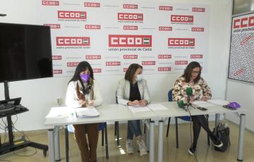 Representantes de CCOO presentan el informe 