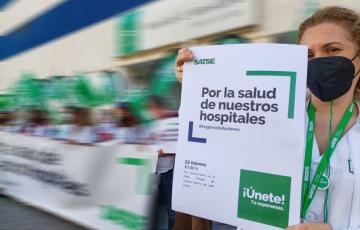 Protestas en el Puerta del Mar.