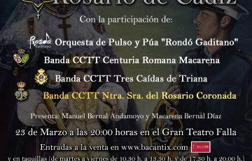 El recital será el próximo 23 de marzo en el Gran Teatro Falla