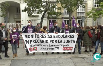 La concentración tuvo lugar en la plaza de Mina