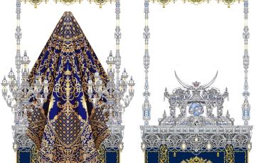 La hermandad del Despojado presenta su nuevo palio.