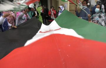 Un momento de la protesta que tuvo lugar en la jornada del miércoles