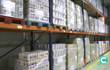 Nave del Banco de Alimentos en Puerto Real.