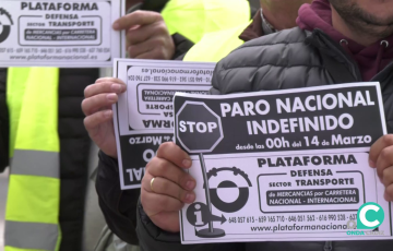 Protestas del sector del transporte.