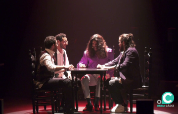 Durante el espectáculo de Israel Fernández.