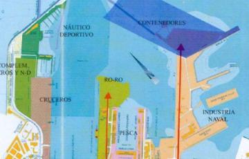 Plano de la terminal de contenedores