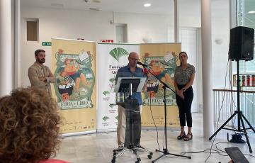 Alejandro Luque en la presentación de la Feria del Libro