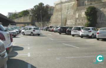 Imagen del espacio en el que iba a ser instalada la carpa del carnaval en este 2022