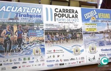 Cartel de las actividades del Club Olimpo 