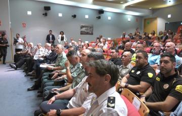 Asistentes al salón de actos del edificio Heracles