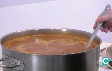 Uno de los platos que componen el menú es el arroz de carrillera de cerdo