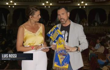 Luis Rossi en la retransmisión de Onda Cádiz durante el COAC