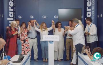 Ana Mestre celebra la victoria del PP en la provincia