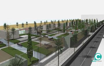 Recreación digital del futuro Parque de la Memoria