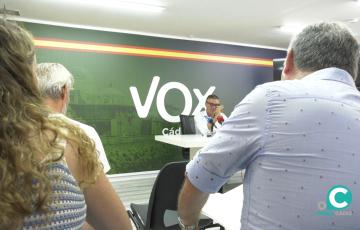 Manuel Gavira durante la rueda de prensa