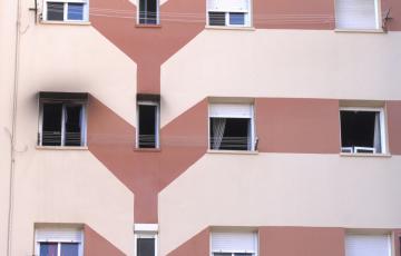 Rastros de un fuego en una vivienda de Cádiz 