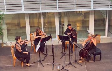 El trío musical OMsemble ofrecerá obras de Menotti, Poulenc y Arutiunan dentro del ciclo 'Las Noches Clásicas'.