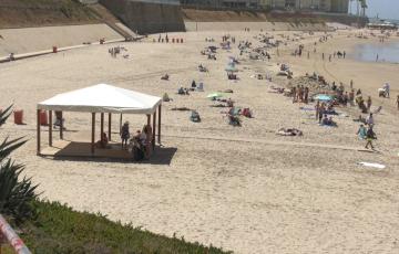 Zona adaptada en la playa Santa María del Mar