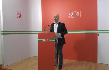 José Ramón Ortega en la sede del PSOE