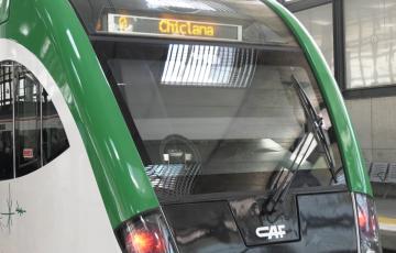 Una de las unidades del Trambahía 