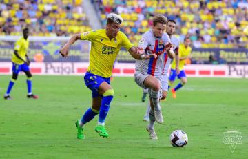 Iván Alejo ha tenido una actuación destaca en el primer tiempo