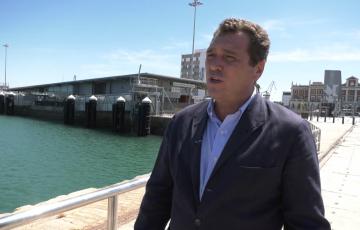 El presidente de APEMAR, Bernardino Copano, durante la entrevista concedida al programa 'El Muelle'