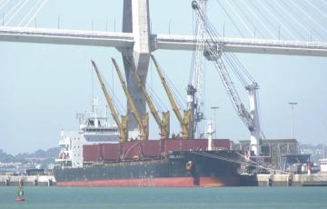 El tráfico de graneles sólidos en el muelle de la Cabezuela ha aumentado un 93% hasta julio