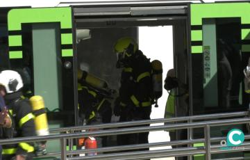 Efectivos del Consorcio Provincial durante el simulacro de emergencias el pasado 9 de septiembre