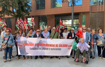 Concentración CCOO y UGT