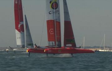 Catamaranes en la pasada edición de la Sail GP