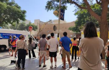 Momento de la demolición