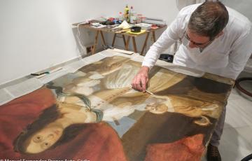 La obra es de autor desconocido y es de medidados del siglo XIX