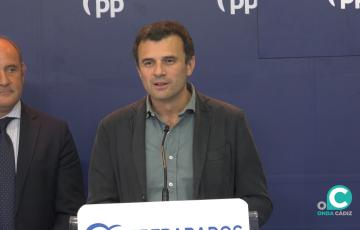El presidente del PP de Cádiz, Bruno García