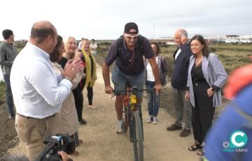 Los ciclistas ya han disfrutado del trayecto tras su inauguración