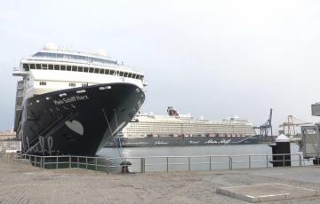 En esta semana grande de cruceros el puerto de Cádiz registró varias jornadas de escalas múltiples de buques