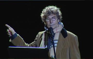 Jesús Quintero en un homenaje al Beni de Cádiz 