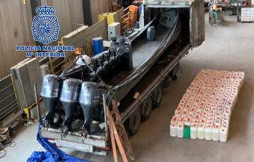 Motores fueraborda incautados por la policía nacional